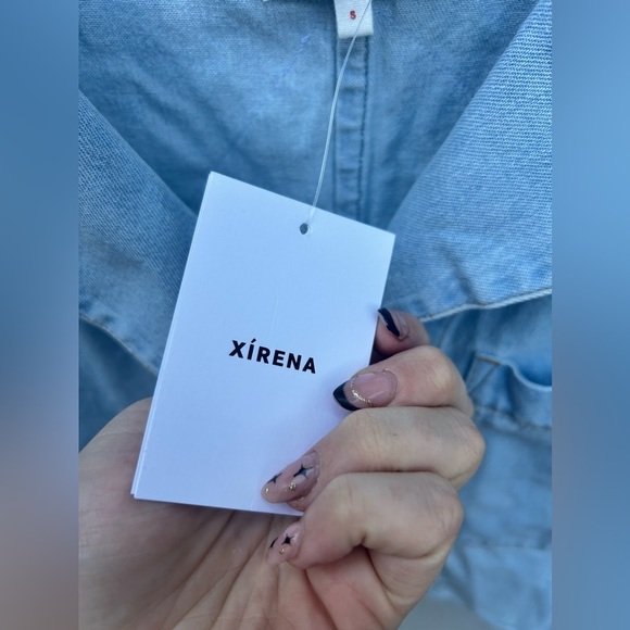 XIRENA Daisey Patch Haven Denim Jacket in Blue Dove New with Tags! - Picture 8 of 10